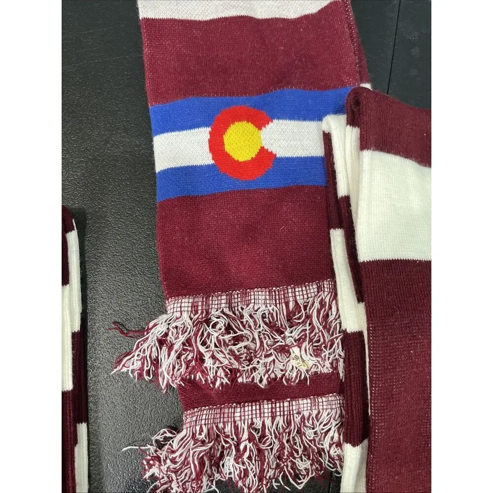 Adidas Colorado Rapids Scarf Unisex OS Burgundy Season Ticket‎ Member MLS Soccer